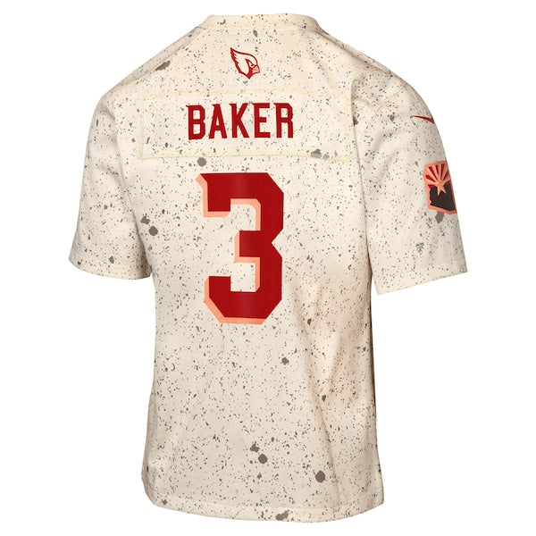 Budda Baker Arizona Cardinals Nike Youth 2025 Rivalries Collection Game Jersey - Natural - Image 3