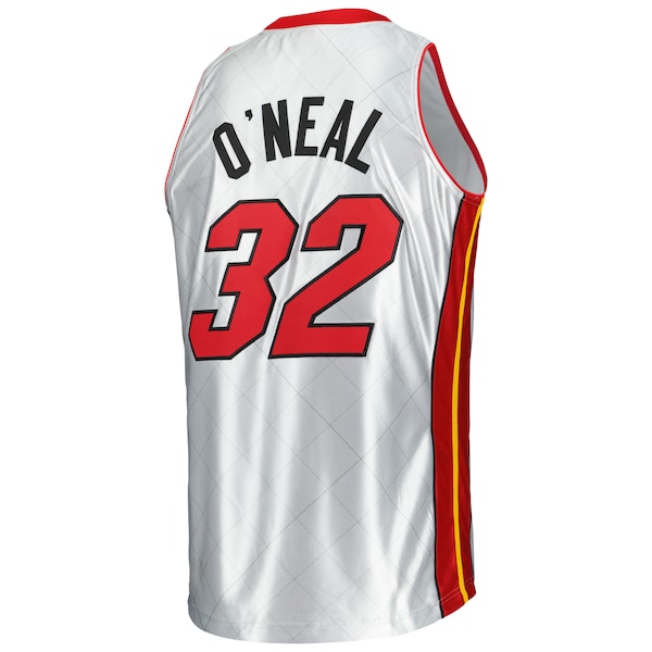 Shaquille O'Neal Miami Heat 2005/06 Hardwood Classics 75th Anniversary Swingman Jersey - Platinum - Image 3