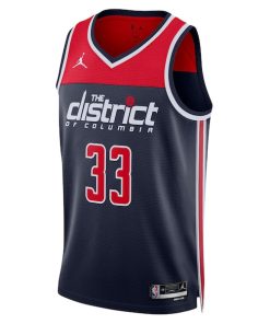 Alternative view of Kyle Kuzma Washington Wizards Jordan Brand Unisex Swingman Jersey - Statement Edition - Navy