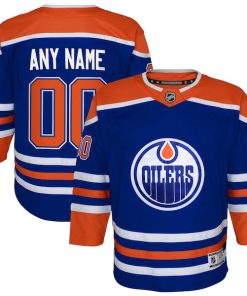 Edmonton Oilers Outerstuff Youth Home Replica Custom Jersey - Royal