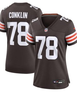 Alternative view of Jack Conklin Cleveland Browns Nike Women's  Game Jersey -  Brown