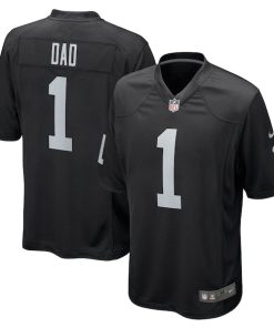 Number 1 Dad Las Vegas Raiders Nike Game Jersey - Black