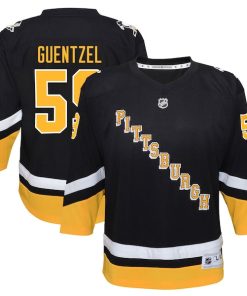 Jake Guentzel Pittsburgh Penguins Youth 2021/22 Alternate Replica Player Jersey - Black