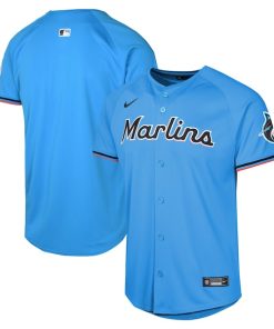 Miami Marlins Nike Youth Alternate Limited Jersey - Blue