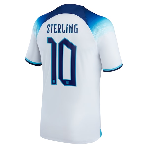 Raheem Sterling England National Team Nike 2022/23 Replica Home Jersey - White - Image 3