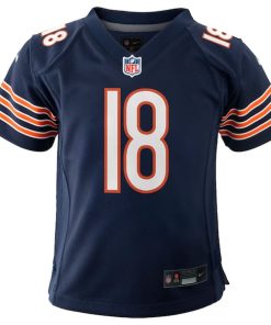 Alternative view of Caleb Williams Chicago Bears Nike Youth 2024 NFL Draft First Round Pick Player Game Jersey - Navy