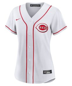 Alternative view of Elly De La Cruz Cincinnati Reds Nike Women's Home Replica Jersey - White