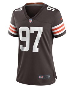 Alternative view of Tommy Togiai Cleveland Browns Nike Women's  Game Jersey -  Brown