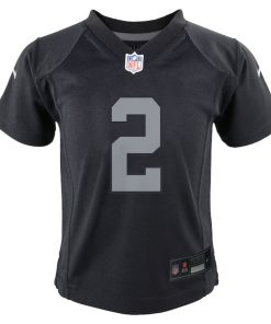 Alternative view of Ashton Jeanty Las Vegas Raiders Nike Preschool Team Player Game Jersey - Black