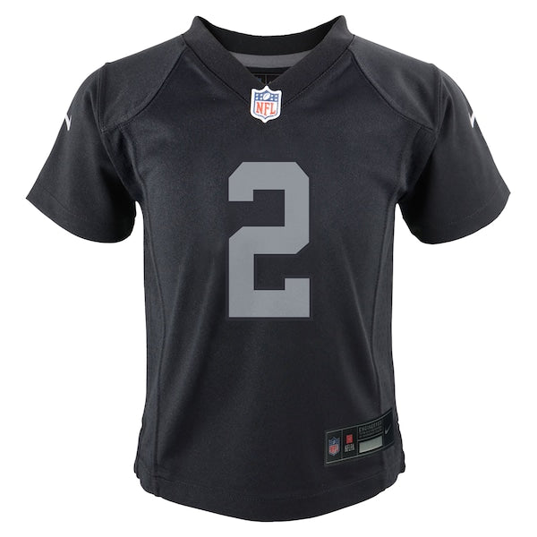 Ashton Jeanty Las Vegas Raiders Nike Preschool Team Player Game Jersey - Black - Image 2