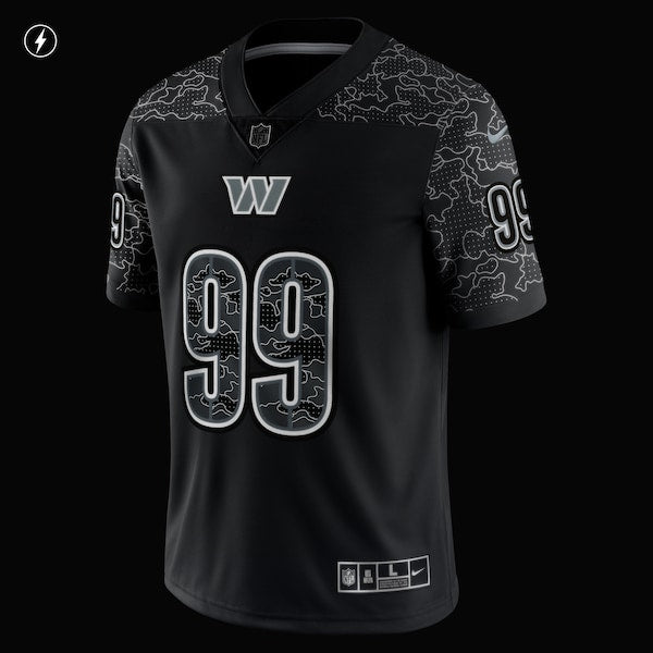 Chase Young Washington Commanders Nike RFLCTV Limited Jersey - Black - Image 5