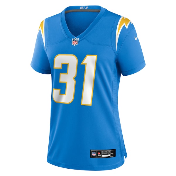 Trikweze Bridges Los Angeles Chargers Nike Women's Team Game Jersey - Powder Blue - Image 3