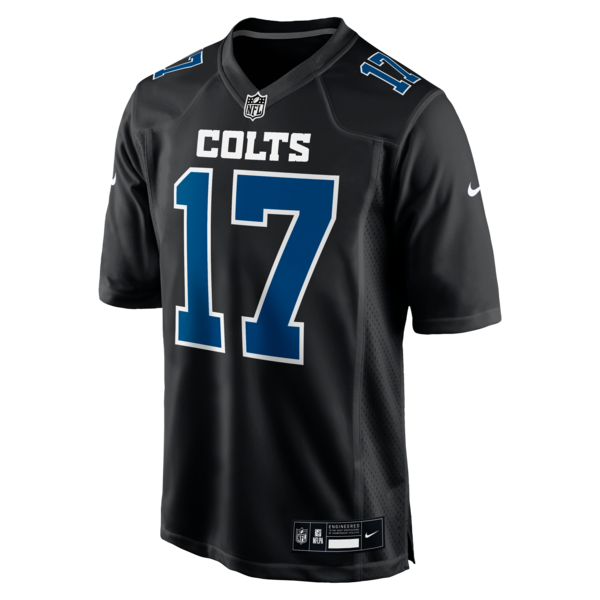 Daniel Jones Indianapolis Colts Nike Fashion Game Jersey - Carbon Black/White - Image 3