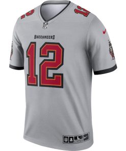 Alternative view of Tom Brady Tampa Bay Buccaneers Nike Inverted Legend Jersey - Gray