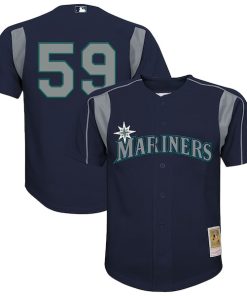 Felix Hernandez Seattle Mariners  Preschool Cooperstown Collection Batting Practice Jersey - Navy