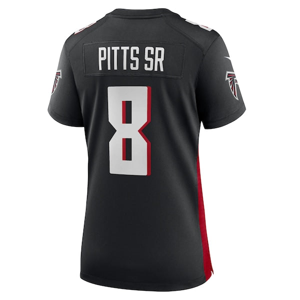 Kyle Pitts Sr. Atlanta Falcons Nike Women's Game Jersey - Black - Image 3