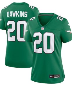 Brian Dawkins Philadelphia Eagles Nike Women's Alternate Game Jersey - Kelly Green