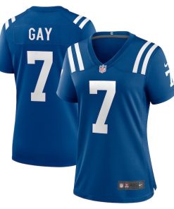 Matt Gay Indianapolis Colts Nike Women's Team Game Jersey - Royal/Blue