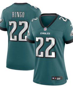 Alternative view of Kelee Ringo Philadelphia Eagles Nike Women's Team Game Jersey - Midnight Green