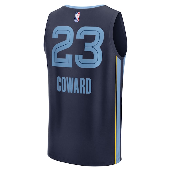 Cedric Coward Memphis Grizzlies Youth 2025 NBA Draft First Round Pick Fast Break Replica Jersey - Icon Edition - Navy - Image 3