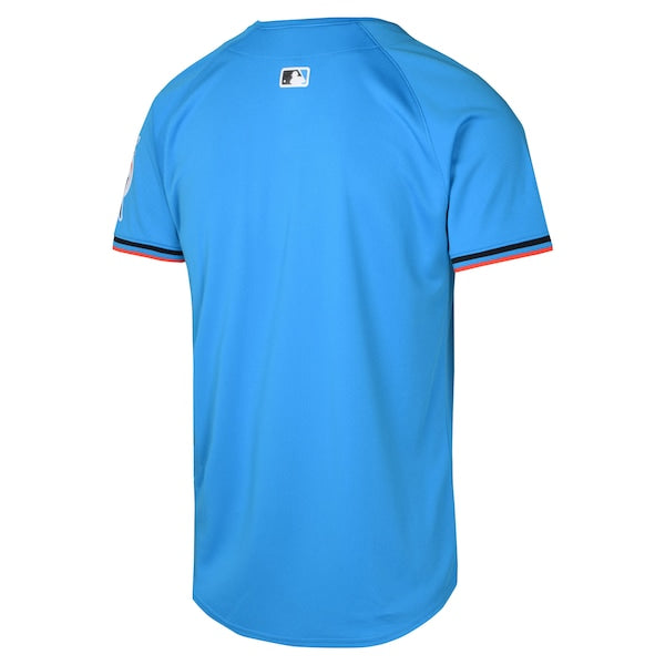 Miami Marlins Nike Youth Alternate Limited Jersey - Blue - Image 3