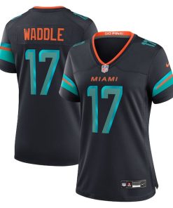 Jaylen Waddle Miami Dolphins Nike Women's 2025 Rivalries Collection Game Jersey - Pitch Blue