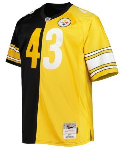Alternative view of Troy Polamalu Pittsburgh Steelers Big & Tall Split Legacy Retired Player Replica Jersey - Black/Gold