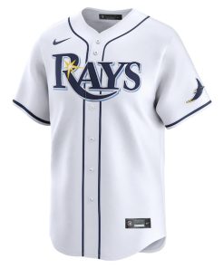 Alternative view of Tampa Bay Rays Nike 2024 Jackie Robinson Day Home Limited Jersey?¨C White