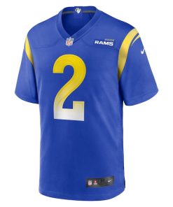 Alternative view of Quintez Cephus Los Angeles Rams Nike Team Game Jersey -  Royal