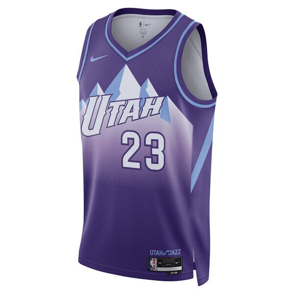 Lauri Markkanen Utah Jazz Nike Unisex 2024/25 Swingman Player Jersey - City Edition - Purple - Image 2