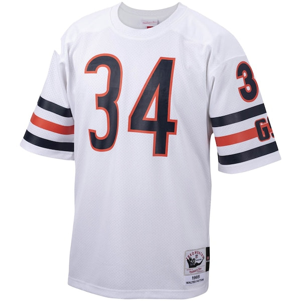 Walter Payton Chicago Bears 1985 Authentic Throwback Retired Player Jersey - White/Navy - Image 3