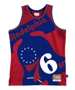 Alternative view of Philadelphia 76ers  Hardwood Classics Blown Out Fashion Jersey - Red