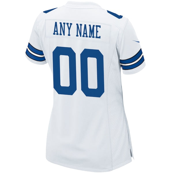 Dallas Cowboys Nike Women's Custom Game Jersey - White - Image 3