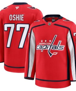 TJ Oshie Washington Capitals  Home Premium Jersey - Red/Black