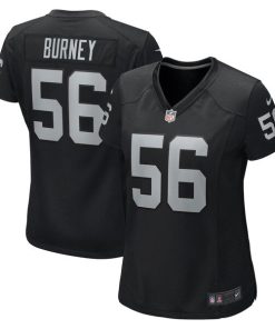 Alternative view of Amari Burney Las Vegas Raiders Nike Women's  Game Jersey -  Black