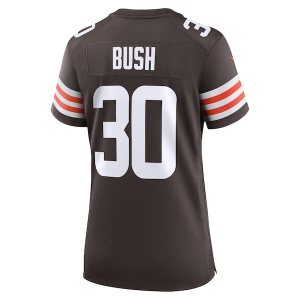 Devin Bush Cleveland Browns Nike Women's Game Jersey - Brown - Image 3
