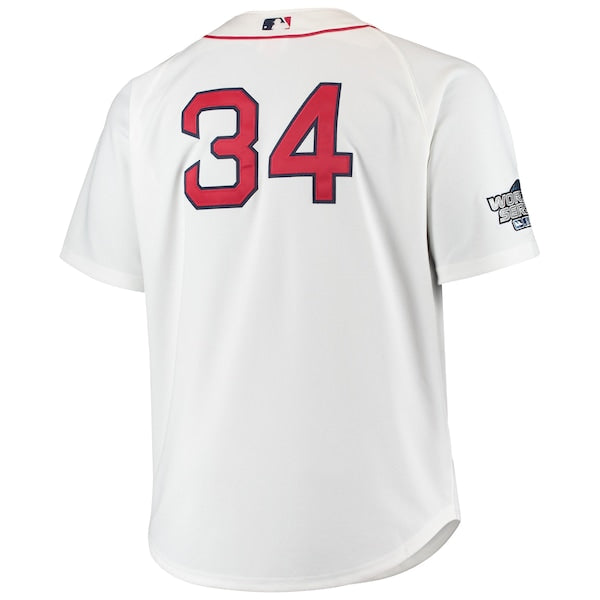 David Ortiz Boston Red Sox Big & Tall Home Authentic Player Jersey - White - Image 3