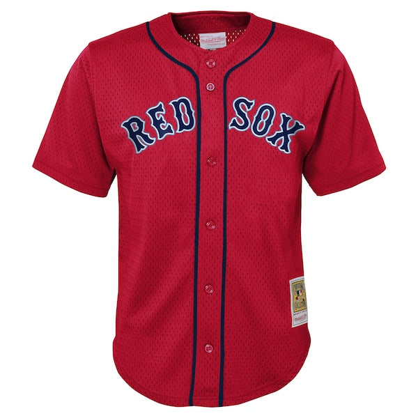 David Ortiz Boston Red Sox Toddler Cooperstown Collection?Mesh Batting Practice Jersey - Red - Image 2