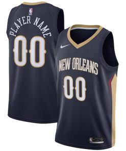 New Orleans Pelicans Nike Swingman Custom Jersey Navy - Icon Edition