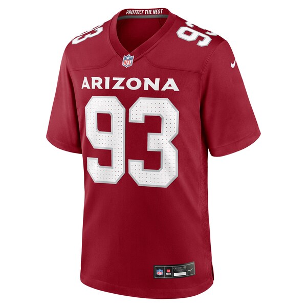 Justin Jones Arizona Cardinals Nike Team Game Jersey - Cardinal - Image 3