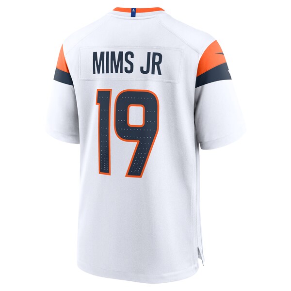 Marvin Mims Jr Denver Broncos Nike Game Jersey - White - Image 3