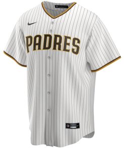 Alternative view of Manny Machado San Diego Padres Nike Alternate Replica Player Jersey - White