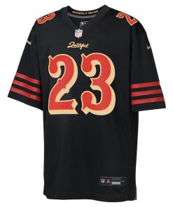 Alternative view of Christian McCaffrey San Francisco 49ers Nike Youth 2025 Rivalries Collection Game Jersey - Black