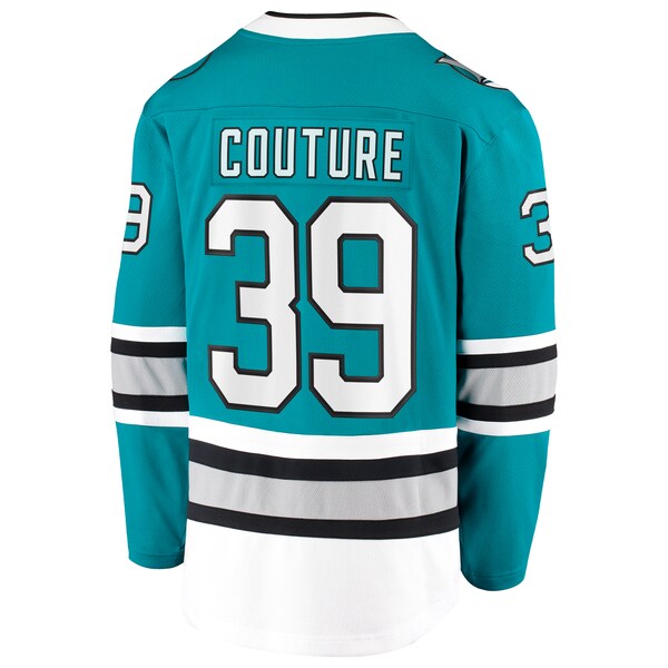 Logan Couture San Jose Sharks 30th Anniversary Premier Breakaway Player Jersey - Teal - Image 3