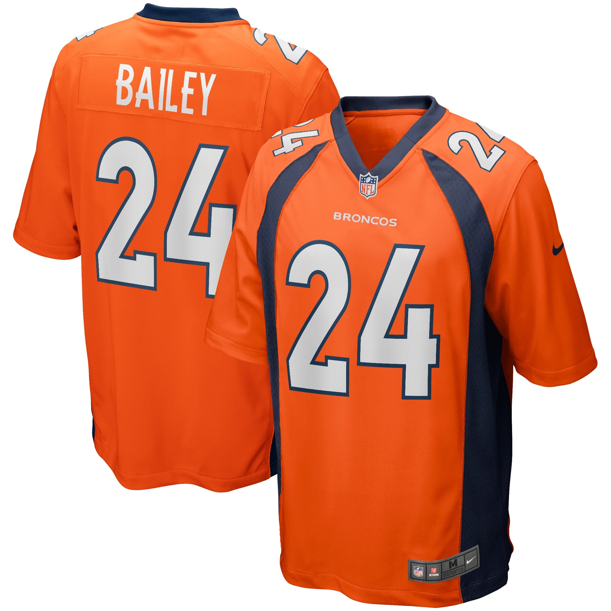 Champ Bailey Denver Broncos Nike Retired Player Jersey - Navy/Orange - Image 5