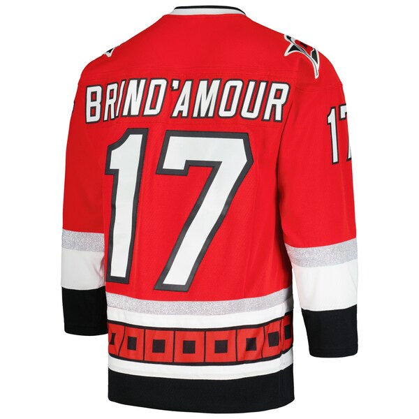 Rod Brind'Amour Carolina Hurricanes 2005/06 Captain Patch Blue Line Player Jersey - Red - Image 3