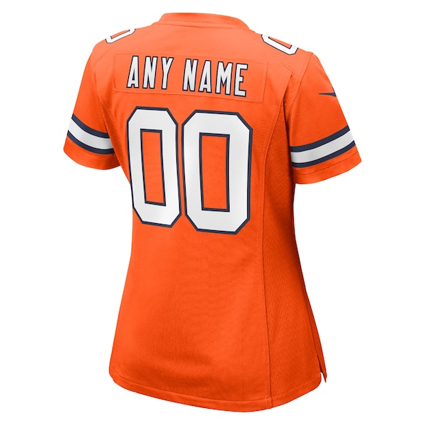 Denver Broncos Nike Women's Alternate Custom Game Jersey - Orange - Image 3