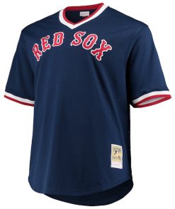 Alternative view of Wade Boggs Boston Red Sox Big & Tall Cooperstown Collection Mesh Batting Practice Jersey - Navy