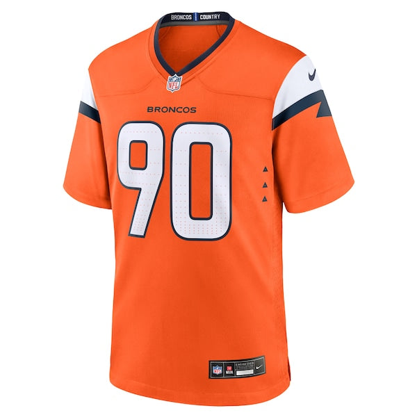 Angelo Blackson Denver Broncos Nike Game Jersey - Orange - Image 2