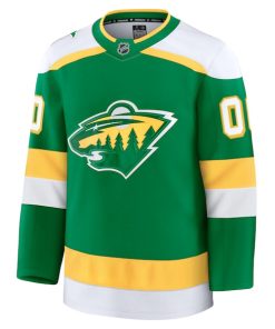 Alternative view of Minnesota Wild  Alternate Premium Custom Jersey - Green